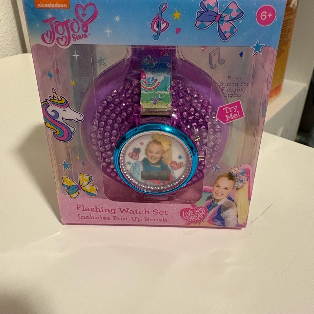 Nickelodeon JoJo Siwa Purple Flashing Watch Set